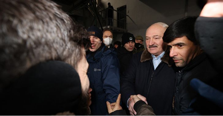 Лукашенко у беженцев